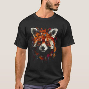 Red Panda Artwork  Animal Panda T-Shirt