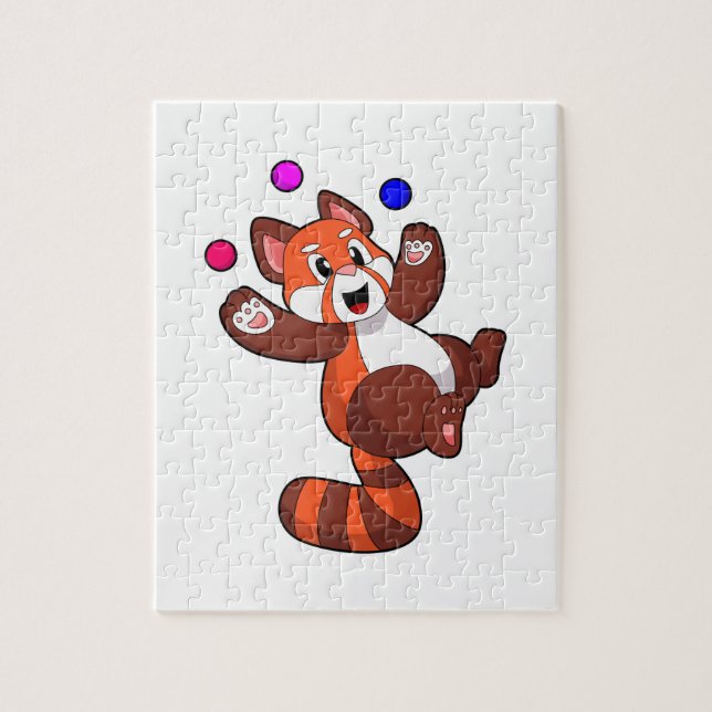 Red panda at Juggle Circus.PNG Jigsaw Puzzle (Vertical)