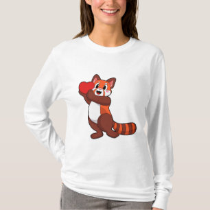 Red panda at Love with Heart.PNG T-Shirt
