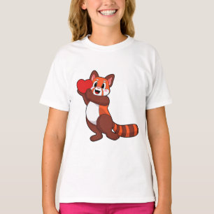 Red panda at Love with Heart.PNG T-Shirt