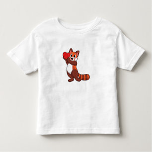 Red panda at Love with Heart.PNG Toddler T-Shirt