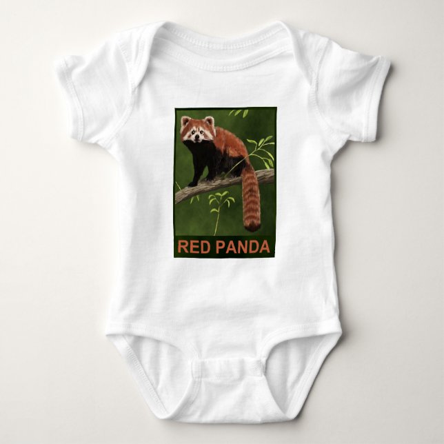 Red Panda Baby Bodysuit (Front)