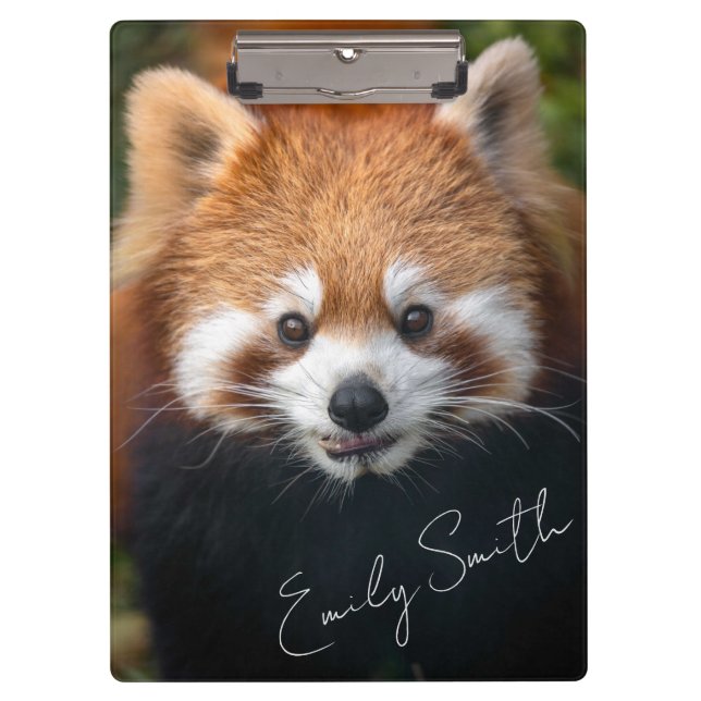 Red Panda Bear Clipboard (Front)