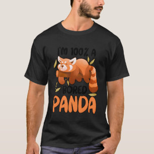 Red Panda Bored Cute Animal Lazy Animal Lover vint T-Shirt
