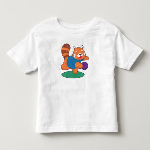 Red Panda Bowling Bowling ball Sports Toddler T-Shirt