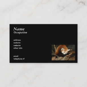 Red Panda Business Card