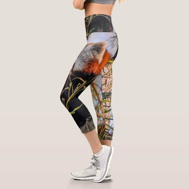 Red panda capri leggings (Left)