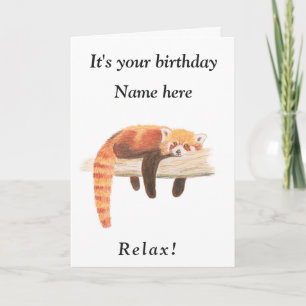 Red Panda Card - cute animal
