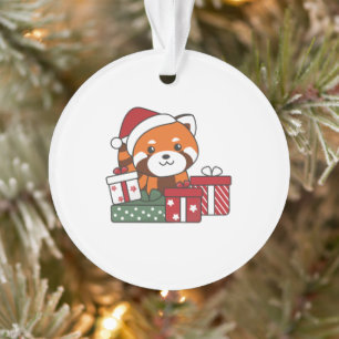 Red Panda Christmas Gift Winter Red Pandas Ornament