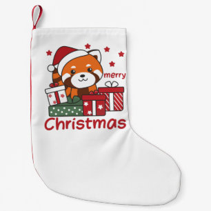 Red Panda Christmas Gift Winter Red Pandas Small Christmas Stocking