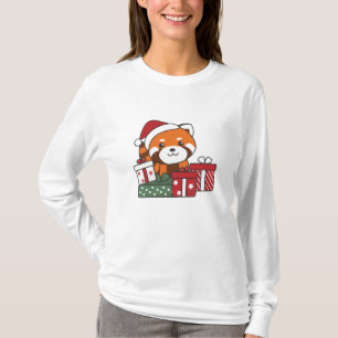 Red Panda Christmas Gift Winter Red Pandas T-Shirt