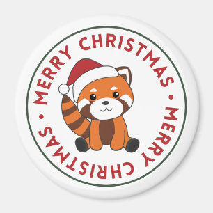 Red Panda Christmas Snow Winter Animals Pandas Mag Magnet