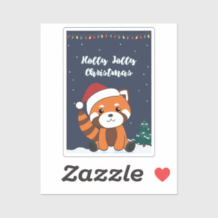 Red Panda Christmas Snow Winter Animals Pandas Sti