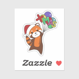 Red Panda Christmas Snow Winter Animals Pandas Sti