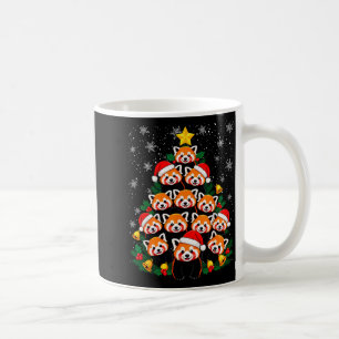 Red Panda Christmas Tree Funny Animal Coffee Mug