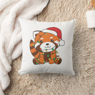 Red Panda Christmas Winter Animals Red Pandas Cushion