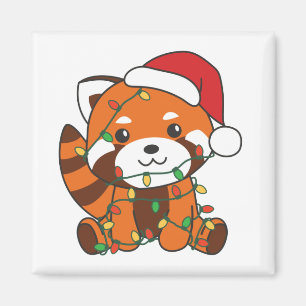 Red Panda Christmas Winter Animals Red Pandas Magn Magnet