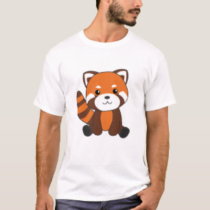 Red Panda Cute Animals For Kids Kawaii T-Shirt