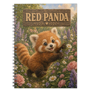 Red Panda Cute Baby Storybook Nursery Animal Notebook