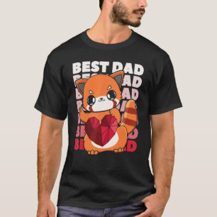 Red Panda Dad Parent Best Papa Bear Fathers Day An T-Shirt