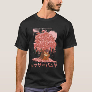 Red Panda Day Cherry Blossoms Bloom Pink Sakura Tr T-Shirt