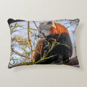 Red panda decorative cushion