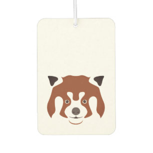 Red Panda Face Car Air Freshener