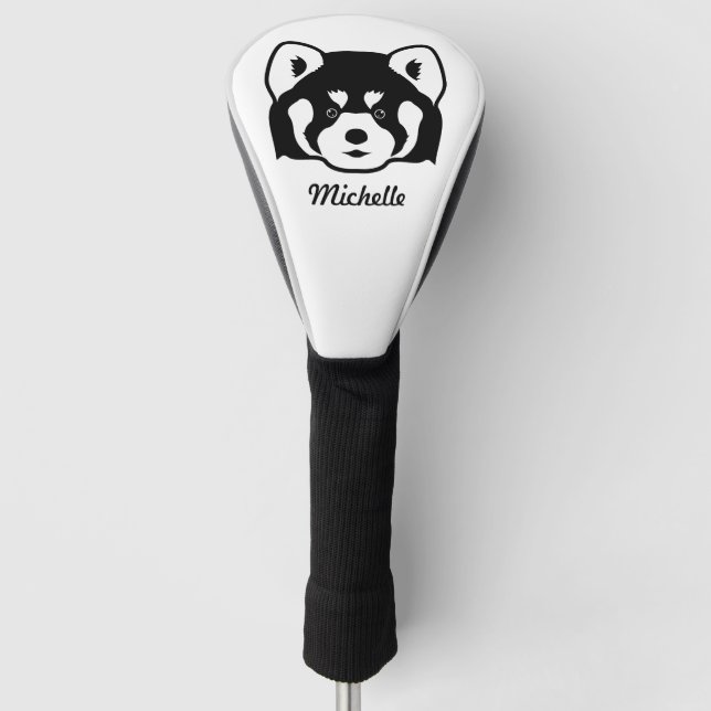 Red panda face golf head cover (Front)