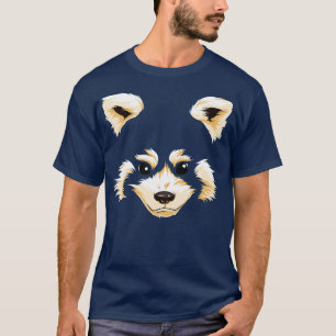 Red Panda Face Halloween Costume Funny Pandas Head T-Shirt