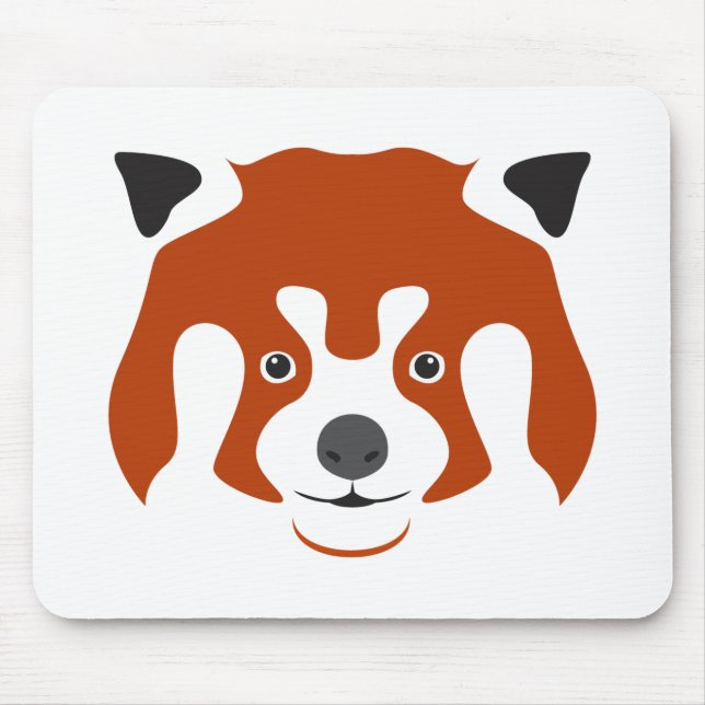 RED PANDA FACE MOUSE PAD (Front)