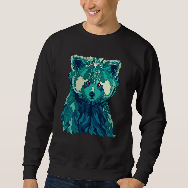 Red Panda Festival Skirt Music Geometric Style Sweatshirt (Front)