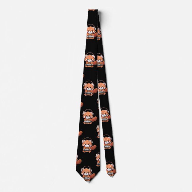 Red Panda Gamer Tie (Front)