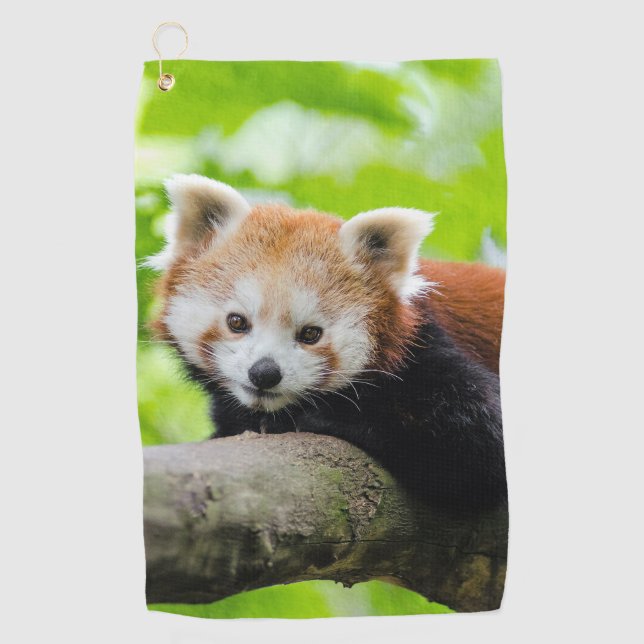 Red Panda Golf Towel (Front)
