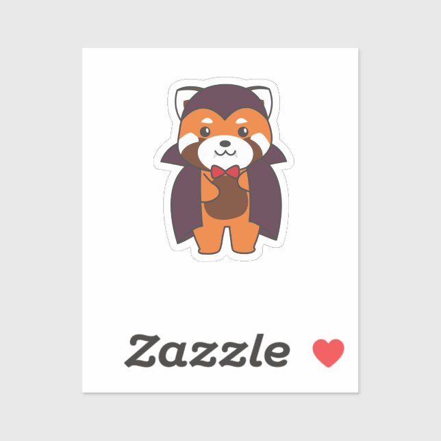 Red Panda Halloween Cute Devil Vampire Costume (Sheet)