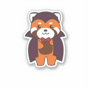 Red Panda Halloween Cute Devil Vampire Costume