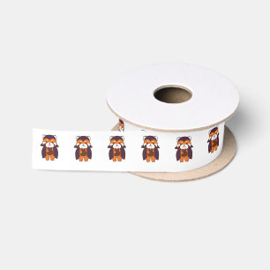 Red Panda Halloween Cute Devil Vampire Costume Satin Ribbon