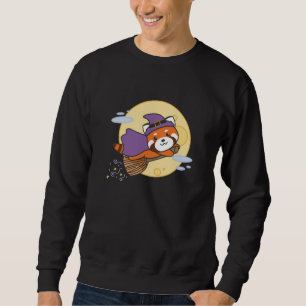 Red Panda Halloween Witch Kids Witches Costume Sweatshirt