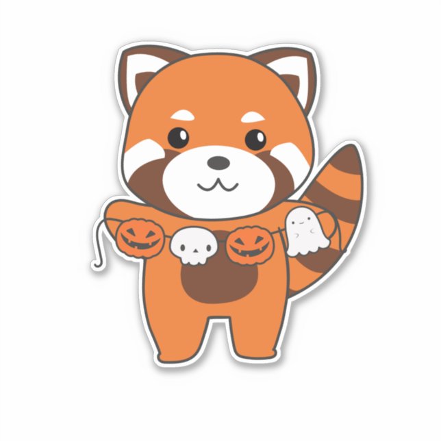 Red Panda Happy Halloween Pumpkin Costume (Front)