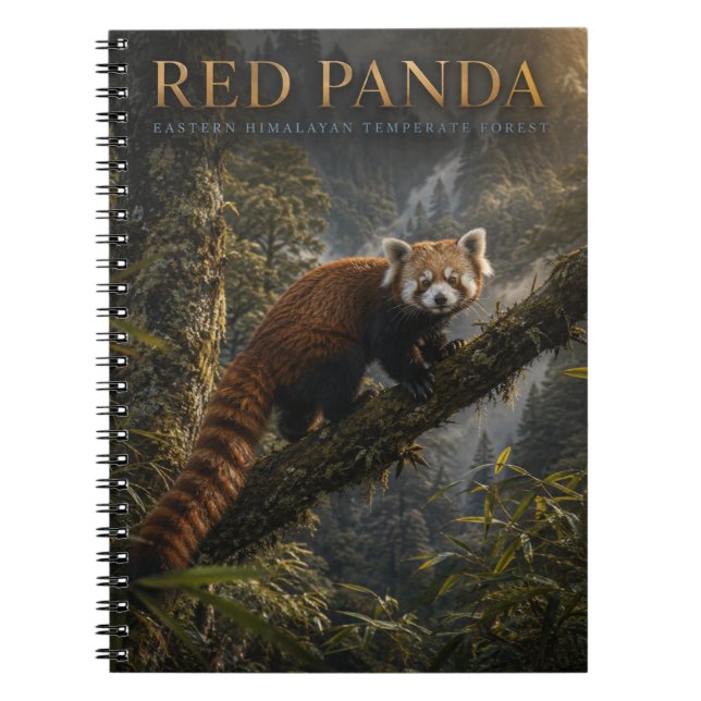 Red Panda Himalayan Forest ANIMALS Notebook (Front)