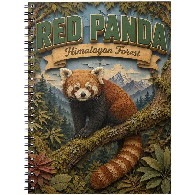 Red Panda Himalayan Forest POPCUT Notebook (Creator Uploaded)
