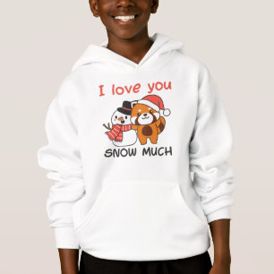 Red Panda I Love You Snow Much Snow Pun