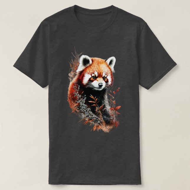 Red panda in contemplation T-Shirt (Design Front)