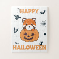 Red Panda In Pumpkin Cute Pandas Happy Halloween J