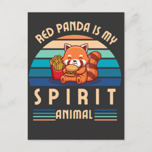 Red Panda is my spirit animal Postcard