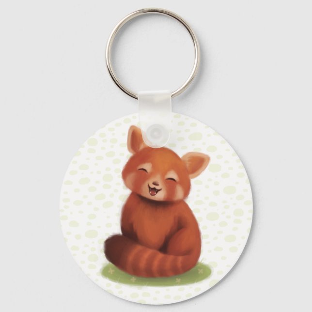 Red Panda Key Ring (Front)