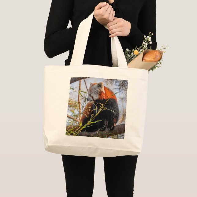 Red panda large tote bag (Front (Product))