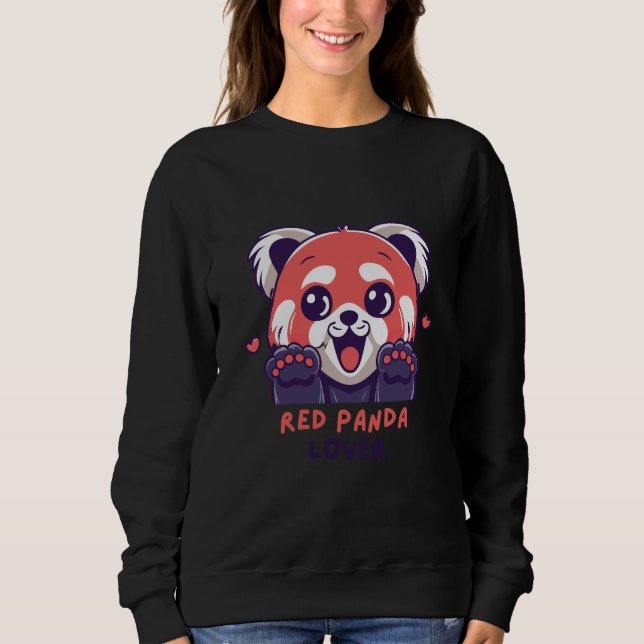 Red Panda Lover Sweatshirt (Front)