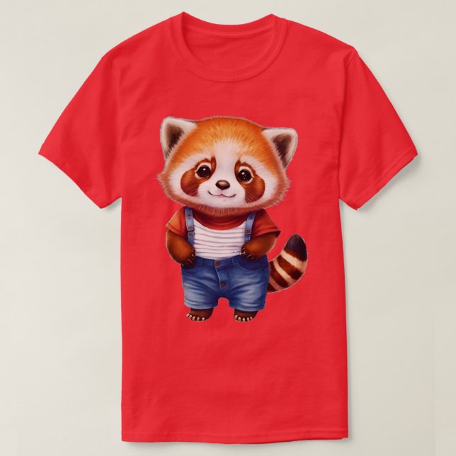 Red Panda Lovers Ba5 T-Shirt (Design Front)