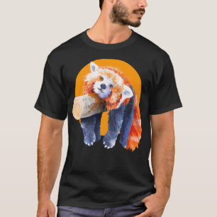 Red Panda  Men Women Red Panda Lover Graphic Red P T-Shirt