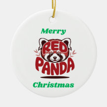 Red Panda Merry Christmas